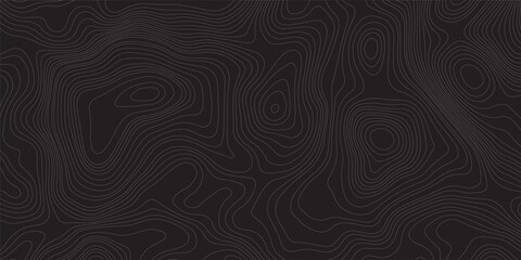 Topographic map lines, contour background. Geographic abstract grid.  Dark relief vector trendy background for flyer and banner