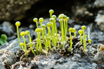 young green sprouts generated AI
