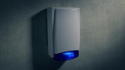 Security System Box On Wall
