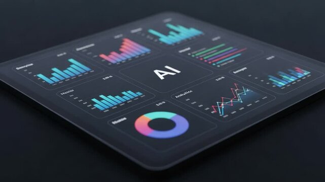 Data Analysis and Insights on Artificial Intelligence Performance Displayed in Detailed Graphs and Charts