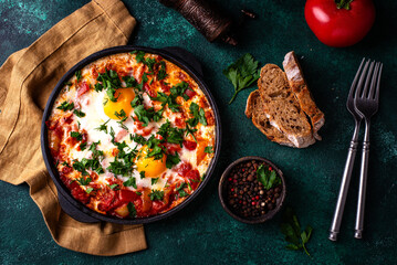 Shakshuka, traditional Jewish breakfast dish