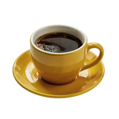 Fototapeta premium A cup of coffee on transparent background