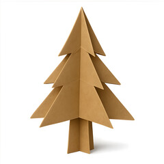 christmas tree made of paper