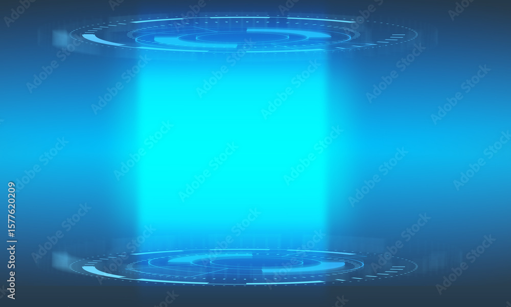 Fototapete blue color gradient background wallpaper technology future data pattern cyberspace digital network m