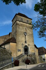 La façade de l’église Saint-Vincent de Salies-de-Béarn 