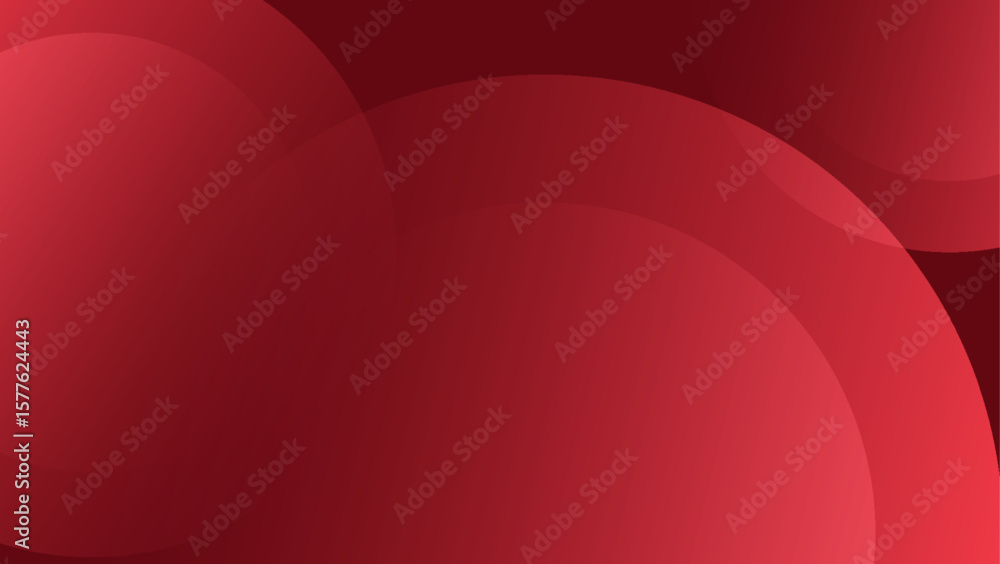 Poster red abstract background. dynamic shapes composition red shape circle