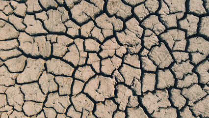 Cracked Earth in Israeli Desert