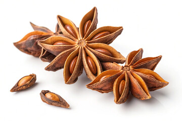 Octagon. White background. Candy making. Bottom f Cafe. Fashionable. Spices.