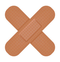 Classic brown bandages. vector illustration	