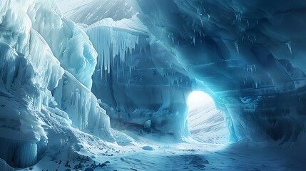 Explore icy crevasses and blue ice caves.