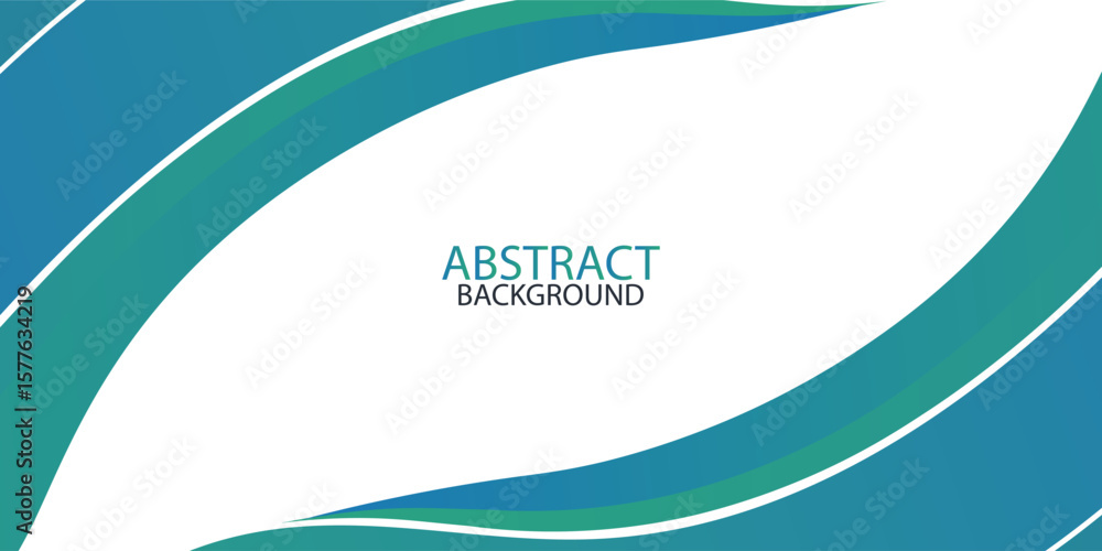 Poster vector blue line background curve element with white space for text and message design, overlapping 