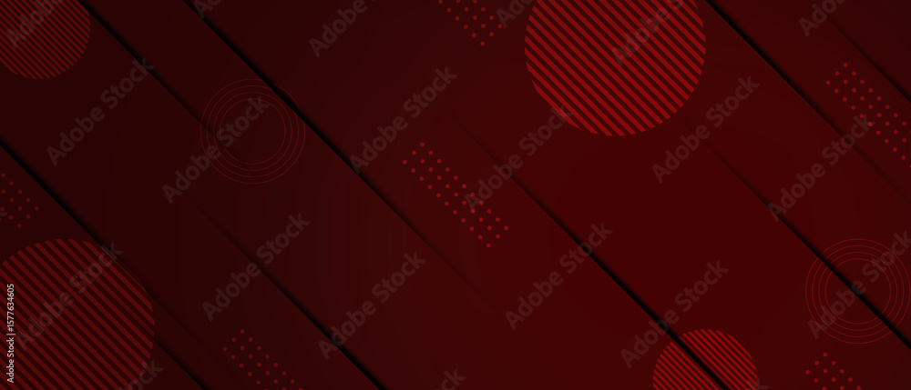 Poster modern red abstract background with lines art for business banner.