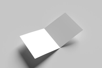 Square Bifold Brochure Mockup