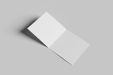 Square Bifold Brochure Mockup