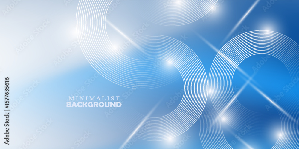 Poster Gradient abstract background with circular line patterns. Vector illustration.