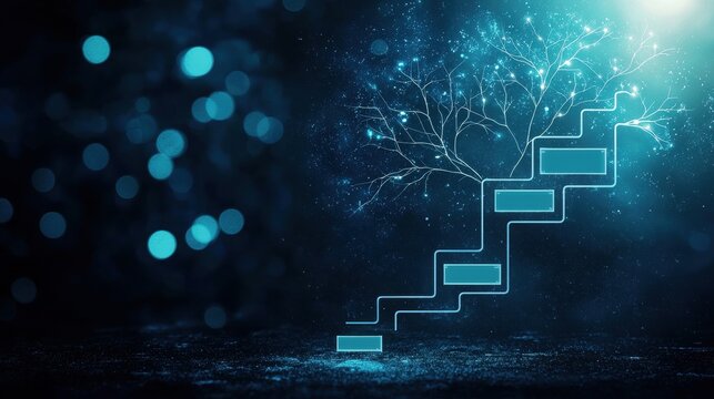 structure flowchart Decision Tree Business presentation slide featuring a decision tree diagram, helping illustrate business choices and their consequences.