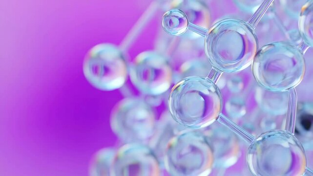 Encapsulated retinol, anti-aging skincare, skin cycling ingredient, cosmetic innovation, transparent molecules, purple background, retinoid technology, beauty science, night routine booster, wrinkle t