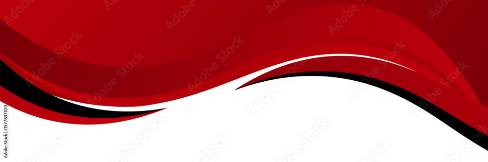 Poster vector red line background curve element with white space for text and message design, overlapping l
