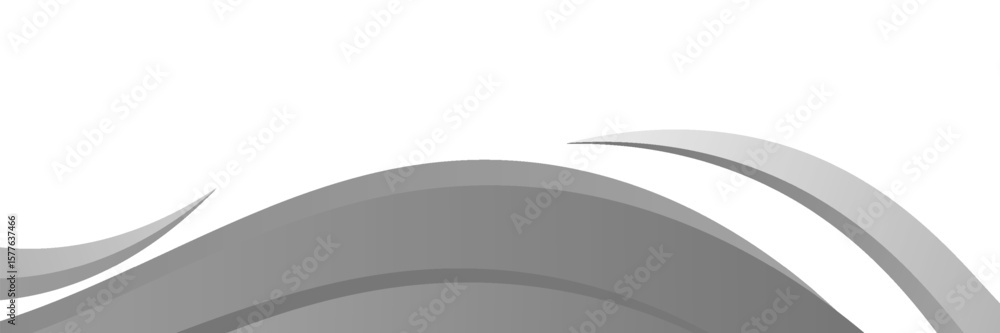 Poster vector gray line background curve element with white space for text and message design, overlapping 