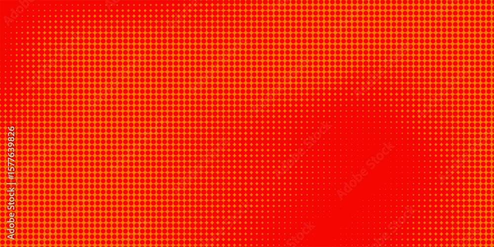 Aufkleber dots halftone orange color pattern gradient texture with technology digital background. dots pop art