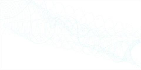 Vector abstract background with dynamic blue waves.