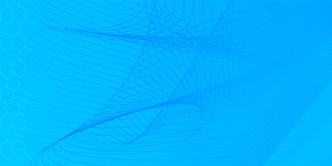 Abstract blue geometric background. Dynamic shapes composition.