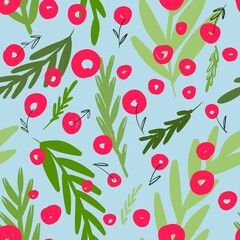 seamless pattern with cherry