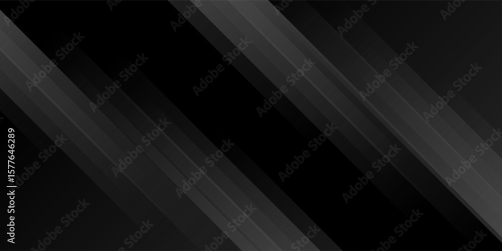 Poster dark deep black dynamic abstract vector background with diagonal lines. modern creative halftone pre