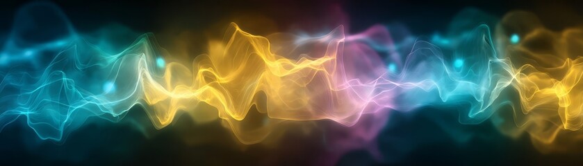 Fototapeta premium Abstract light effects, dynamic interplay of colors and patterns in motion mesmerizing