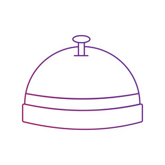 reception desk bell gradient outline icon with white background vector stock illustration
