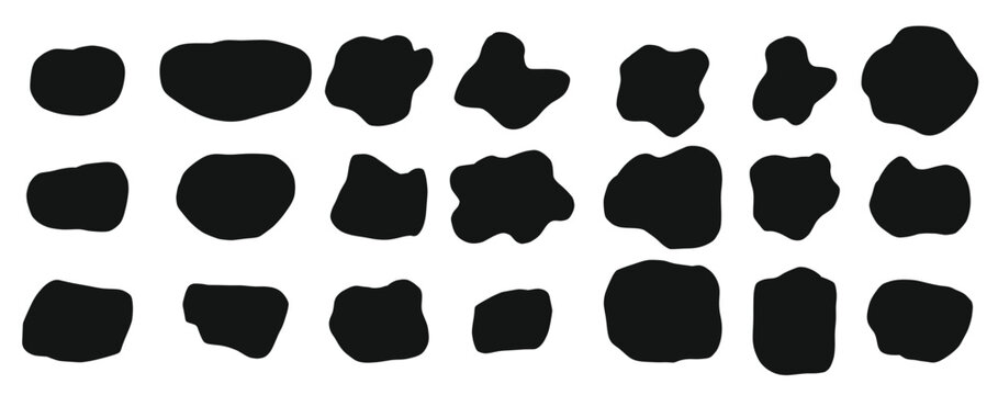 set doodle random shapes