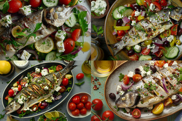 fish and vegetables