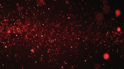 Fototapeta premium light red and black background, red glowing light particles, simple background, dark background, low saturation, light red glow particle effects