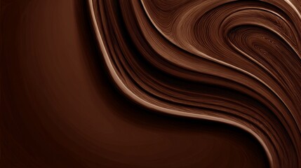 liquid chocolate background, vector style background, simplified texture, dark brown on the sides