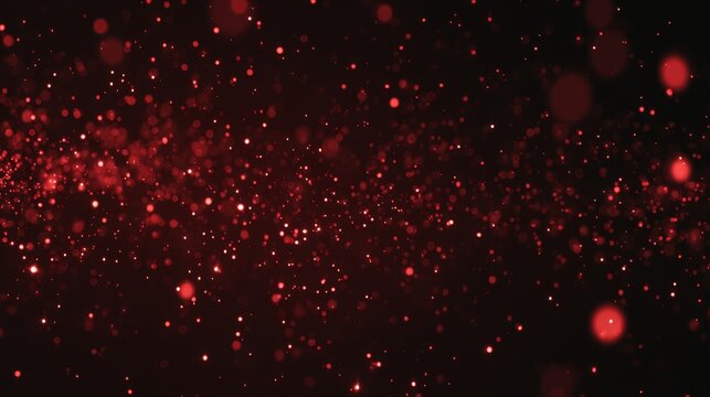 light red and black background, red glowing light particles, simple background, dark background, low saturation, light red glow particle effects
