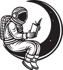Astronaut silhouette vector art File