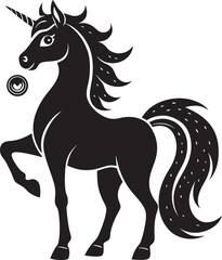 Unicorn silhouette vector art file