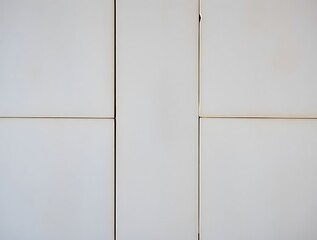 Close-up of Off-White Paneling with Vertical Separators