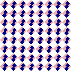 Two tone pink and blue, checkerboard diamond strip seamless repeat pattern, design for fabric print, vintage wrap paper print, traditional culture patter