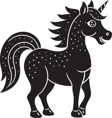 Unicorn silhouette vector art file