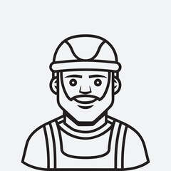 Welder silhouette line art vector art file 