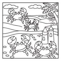 Summer : Bold and Easy Coloring Pages – Sunshine, Beach Days, Ice Cream, and More!