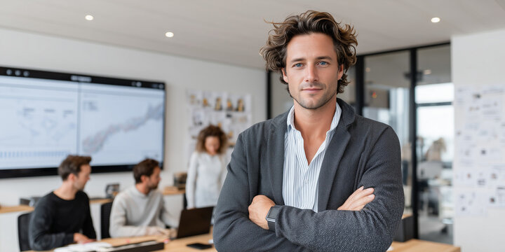 Leadership in action business teamwork and digital transformation strategies modern office environment collaborative viewpoint