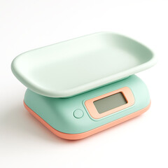 3D Baby Weighing Scale with Digital Display Isolated