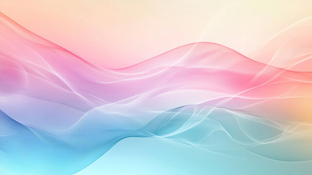 A soft abstract wave background in pastel gradient colors, perfect for digital presentations or websites