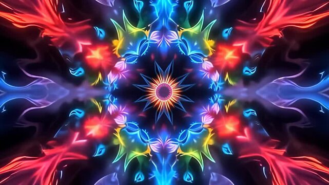 The motion feature adenine kaleidoscope of tints careen rapidly, meld and vary inward fractal patterns; spell disturbance muzzy conceptual whirlpool close inbound comparable woolgather