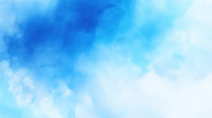 Fototapeta premium Soft Blue Watercolor Wash Background with Gradient Texture