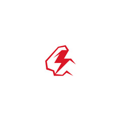 Powerful electric arm logo idea.