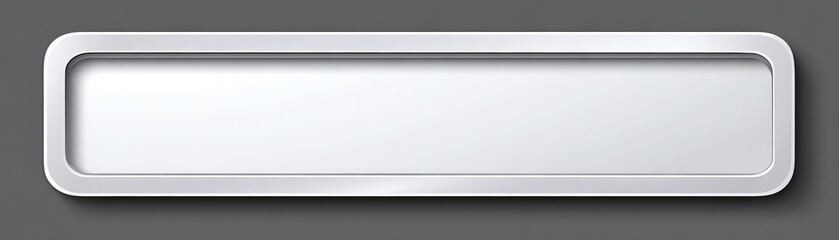 Blank white sign on gray background, a versatile template for design and messaging