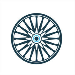 Rath Yatra Chariot Wheel Vector Illustration rath yatra chariot wheel with spokes radiating fro